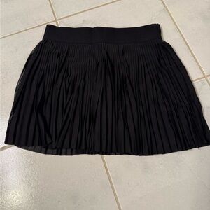 Black Pleated Tennis Skirt